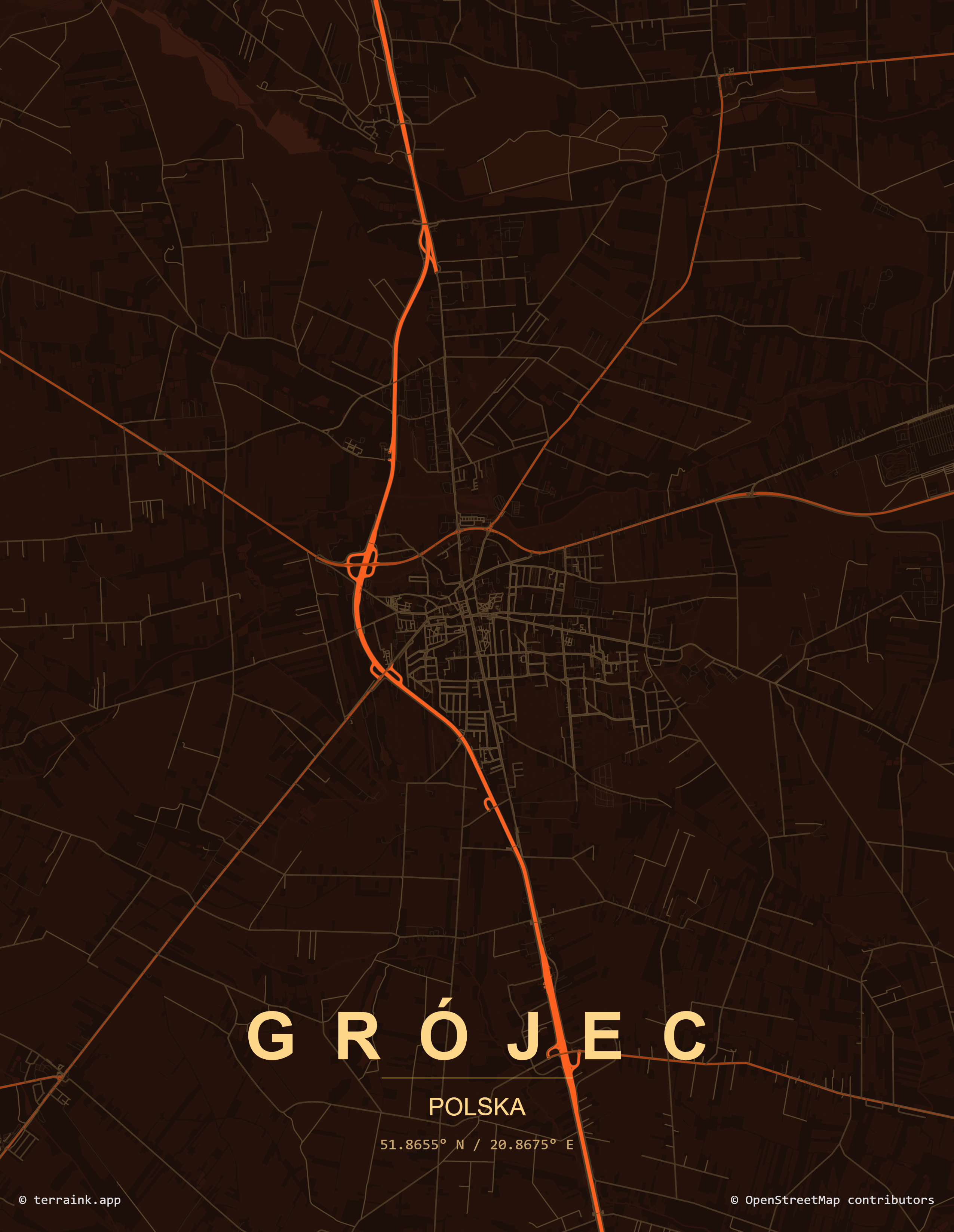Mapa upałów – region grójecki i okolice obsługi